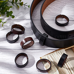 24 шт. 2-х цветные держатели петель из коровьей кожи FIND-CP0002-46B