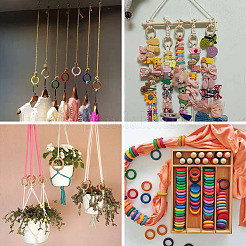 Соединительное кольцо из натурального дерева&nbsp;WOOD-TA0001-62