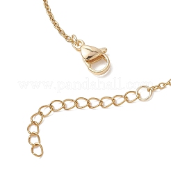 Браслеты-цепочки с круглыми бусинами градуированной формы из нержавеющей стали 304 с ракушками и жемчугом белого цвета для женщин&nbsp;BJEW-JB12981