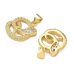 Colgante micropavé cubic zirconia de latón&nbsp;KK-L243-29G-01