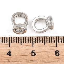 Micro latón allanan fianzas colgante zirconia cúbico&nbsp;KK-H268-12P