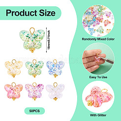 50шт акриловые подвески PALLOY-TAC0144