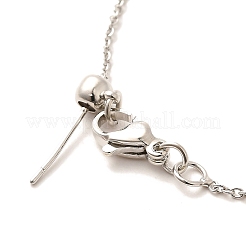 Латунные кабельные цепи браслеты для женщин&nbsp;BJEW-G735-09P