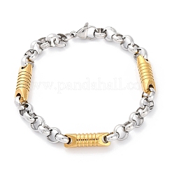 201 браслет из нержавеющей стали с цепочкой Rolo BJEW-B078-169GP