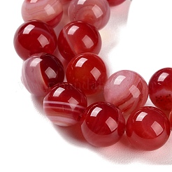 Натуральные полосатые агатовые / полосатые агатовые бусинки&nbsp;G-Z060-A01-C19