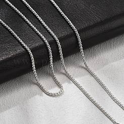 Colliers à chaîne en laiton de 1.5 mm&nbsp;KK-K398-29S