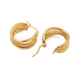 Серьги-кольца из нержавеющей стали 304 с тройным креплением STAS-D171-26G