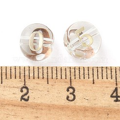 10 шт. прозрачные стеклянные бусины GLAA-Q001-01A