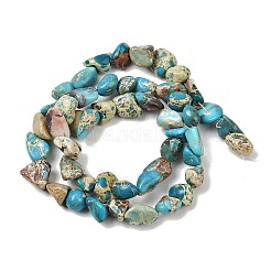 Крашеные бусы из натуральной императорской яшмы G-A283-A01-01