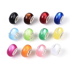 Большое отверстие Rondelle смолы европейские шарики&nbsp;RPDL-Q004-02