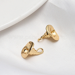 真鍮ヒートンキャップ  おばけ魔女のバロックパール作りに  魔女の帽子  ゴールドカラー  14x13mm&nbsp;BAPE-PW0001-10B-G
