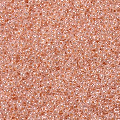 MIYUKIラウンドロカイユビーズ  日本製シードビーズ  11/0  （rr543)ティーローズセイロン  2x1.3mm  穴：0.8mm  約50000個/ポンド&nbsp;SEED-G007-RR0543