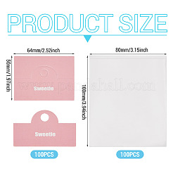 100 Stück faltbare Display-Kopfkarten aus Papier mit Blumendruck&nbsp;CDIS-TA0001-46C