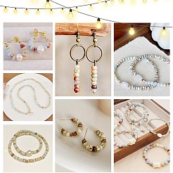 140 шт. 7 стиля нити бусин из натурального цветка амазонита G-AR0005-88