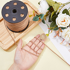 Плоский шнур из искусственной замши длиной 90 м. LW-WH0012-01D