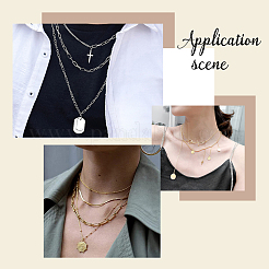 3 шт. 3 стиля цепочек из нержавеющей стали 304&nbsp;STAS-SC0002-76G