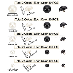 100 шт. 10 стильные пластиковые кнопки с 1 отверстиями BUTT-PH0001-12