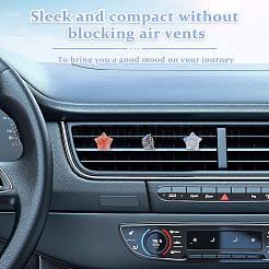 6 шт. зажимы для воздуховодов автомобиля из натурального драгоценного камня&nbsp;HJEW-DC00109