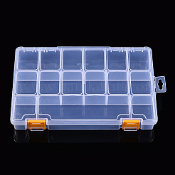 Прямоугольный полипропиленовый контейнер для хранения бусинок CON-N013-05