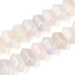 Натуральный белый агат бисер нитей G-T142-58