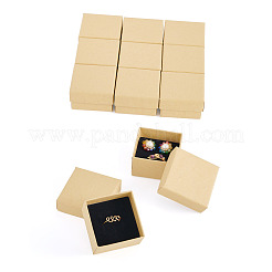 12 шт. квадратные картонные подарочные коробки для сережек&nbsp;AJEW-TA0001-78