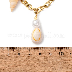 Женские подвески в виде дельфина NJEW-F346-07G