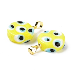Fatti a mano malocchio ciondoli di vetro murano&nbsp;LAMP-F030-01G-01