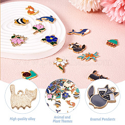 Подвески из сплава с покрытием в 52 стилях&nbsp;ENAM-CD0001-21-RS