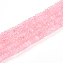 Окрашенные природные белый нефрит бисер пряди G-T139-57A-14