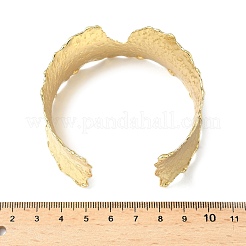 Латунь манжеты браслеты для женщин BJEW-A038-01B-G