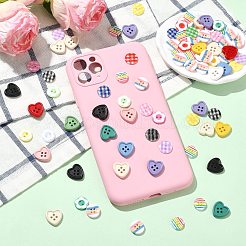 200 шт. пуговицы из смолы&nbsp;BUTT-CJ0001-06