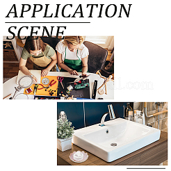 2 шт. 2-х цветная фарфоровая тарелка для украшений AJEW-PH0004-21