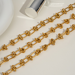 Ожерелья из нержавеющей стали с цепочкой с овальными и узловыми звеньями для унисекс LF3884-1