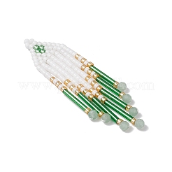 Подвески-кисточки из стеклянного бисера&nbsp;PALLOY-MZ00655-04