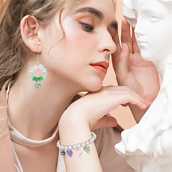 40 pièces 4 styles breloques en pâte polymère faites à la main&nbsp;CLAY-SC0002-91A