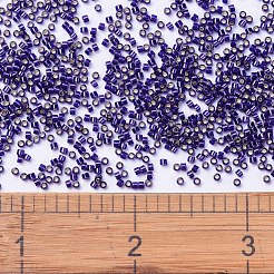 MIYUKIデリカビーズ  シリンダー  日本製シードビーズ  11/0  （db0609)染め銀裏地ダークパープル  1.3x1.6mm  穴：0.8mm  約2000PCS /ボトル  10 G /ボトル&nbsp;SEED-JP0008-DB0609