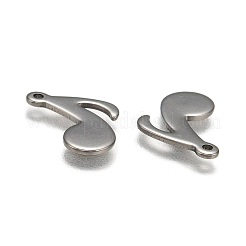 Устойчивые к потускнению 10 шт. оригинальные цветные подвески в виде музыкальных нот из нержавеющей стали 201&nbsp;X-STAS-Q115