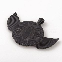 Сплав кулон кабошон сеттинги&nbsp;ALRI-WH0005-11YH