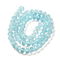 Brins de perles de verre de peinture de cuisson transparente&nbsp;DGLA-A034-T8mm-D12