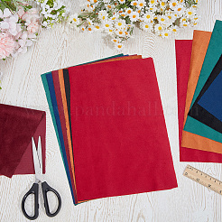 12 Blatt 6 Farben Schmuckbeflockungsstoff&nbsp;DIY-CY0004-14A