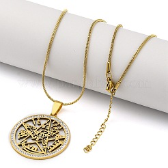201 кулон из нержавеющей стали Тетраграмматон Соломон Каббала&nbsp;NJEW-S007-22G