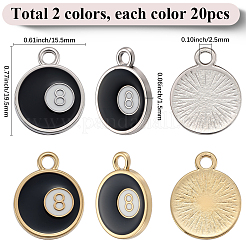 40шт 2 цвета сплава эмалевые подвески&nbsp;FIND-SC0016-77