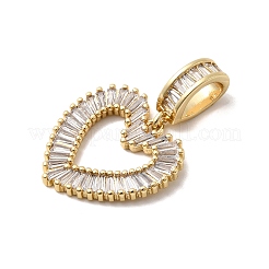 Подвески из латуни с прозрачным фианитом&nbsp;KK-H519-13G