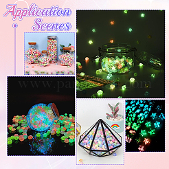 4 комплект светящейся счастливой звезды оригами из бумаги&nbsp;DIY-SC0027-36C