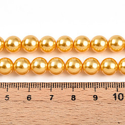 Выпечка из окрашенного перламутрового стекла жемчужные бусинки&nbsp;HY-N002-8mm-A08