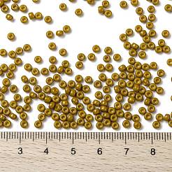 MIYUKIラウンドロカイユビーズ  日本製シードビーズ  （rr4456)デュラコート染め不透明サンザシ  8/0  3mm  穴：1mm  約422~455PCS /ボトル  10 G /ボトル&nbsp;SEED-JP0009-RR4456