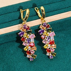 Ожерелья с подвесками из листовой латуни и кубическими циркониями FS-WGD46EA-05