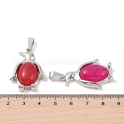 Крашеные натуральный белый нефрит подвески G-A224-02P-10