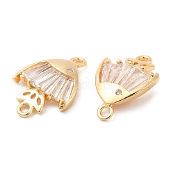 Подвески из латуни и прозрачного стекла&nbsp;KK-F860-76G