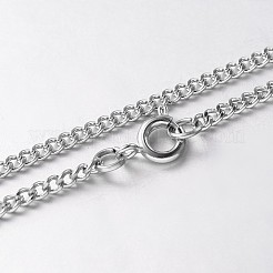 Железа скручены цепи ожерелья&nbsp;NJEW-JN01046-02